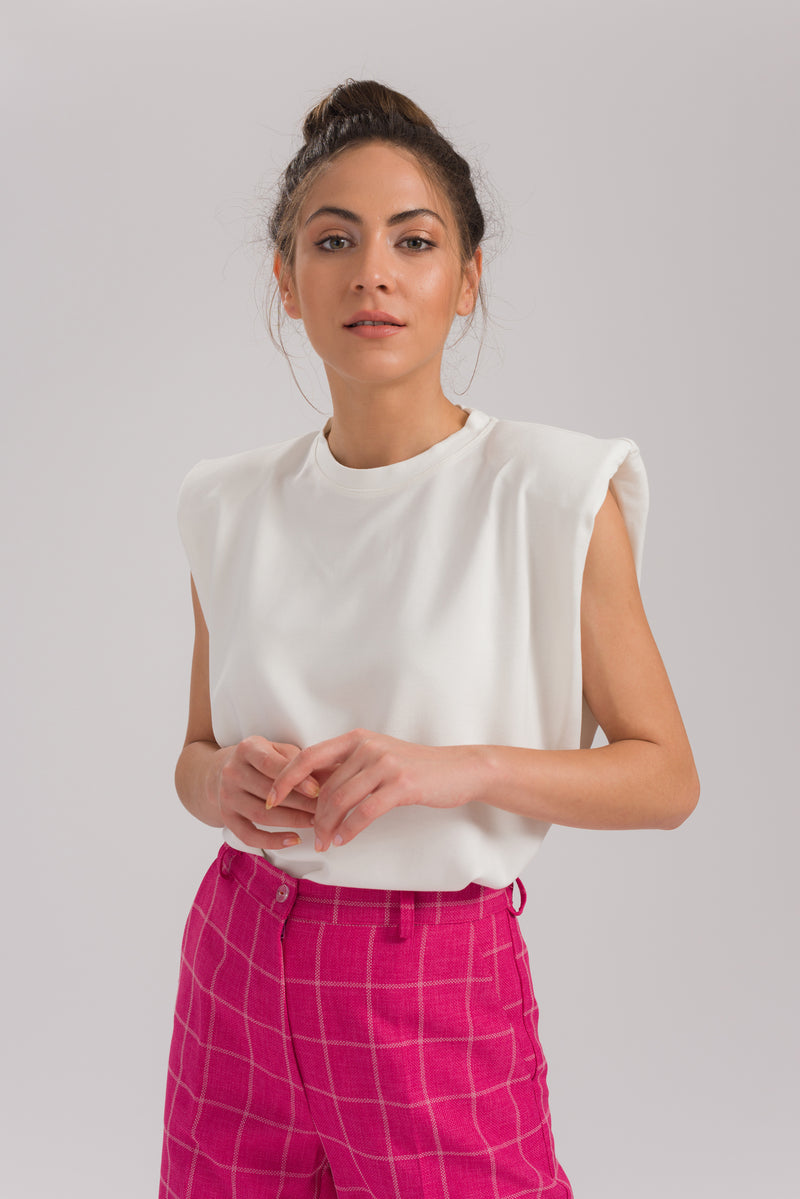 White Lucy Basic Blouse