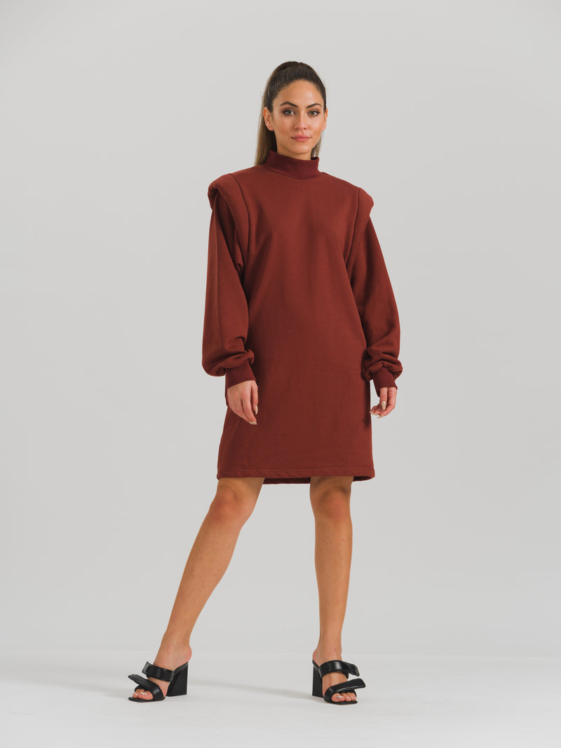 Kiremit Organik Sweatshirt Elbise